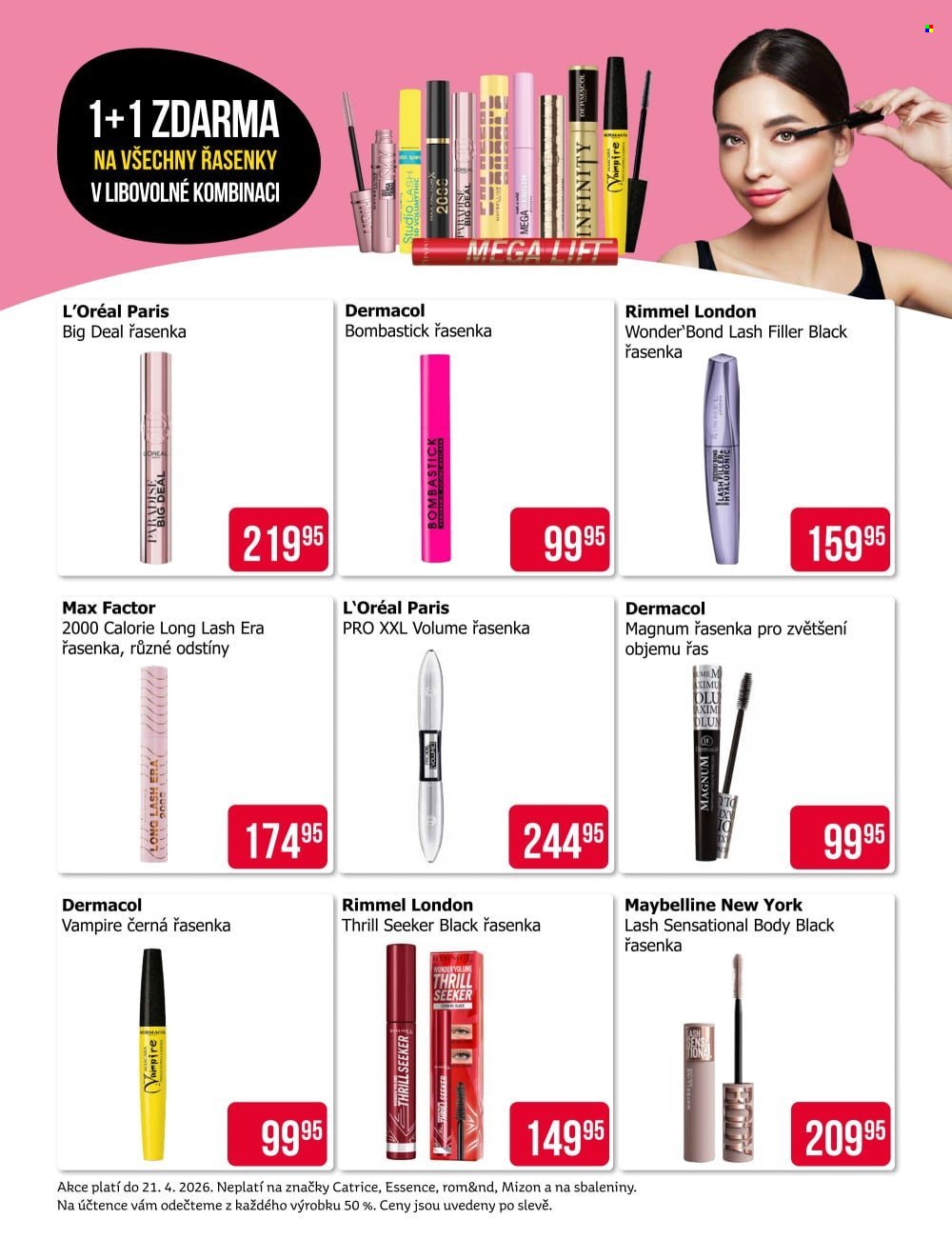 TETA DROGERIE leták - 1+1 zdarma na všechny řasenky (2026-04-09 - 2026-04-21)