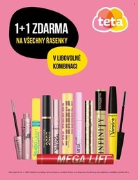 TETA DROGERIE leták - 1+1 zdarma na všechny řasenky (2026-04-09 - 2026-04-21)