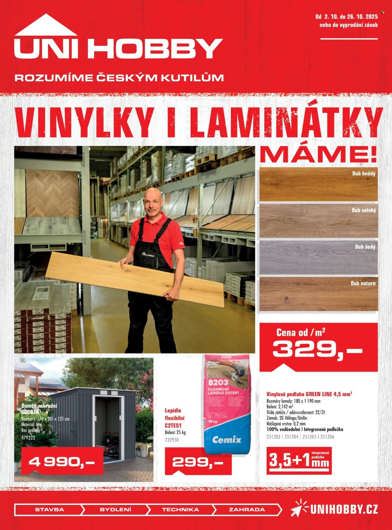 UNI HOBBY leták - Vinylky i laminátky máme! (2025-10-02 - 2025-10-26)