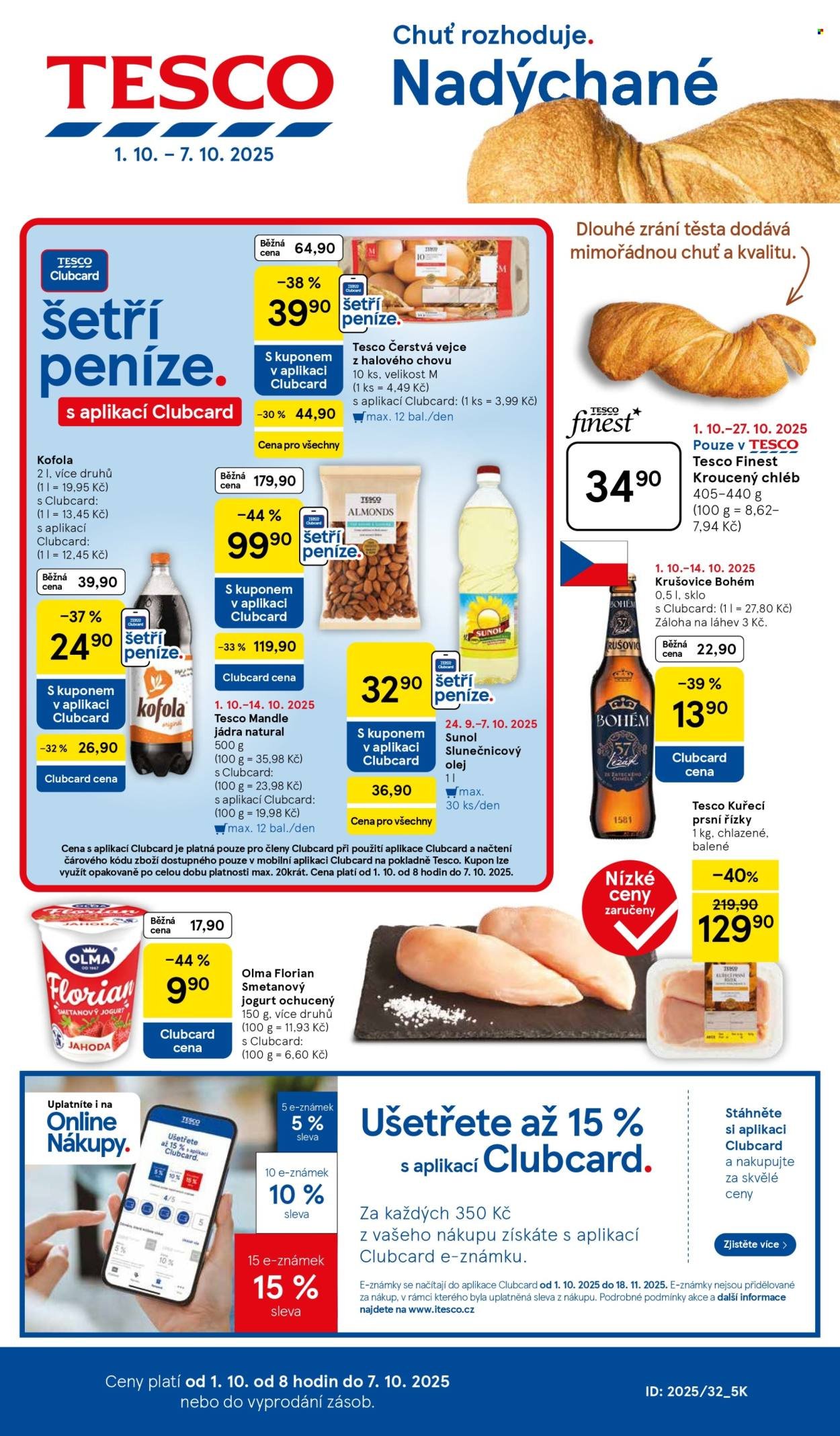 TESCO leták - Clubcard šetří peníze. (2025-10-01 - 2025-10-07)