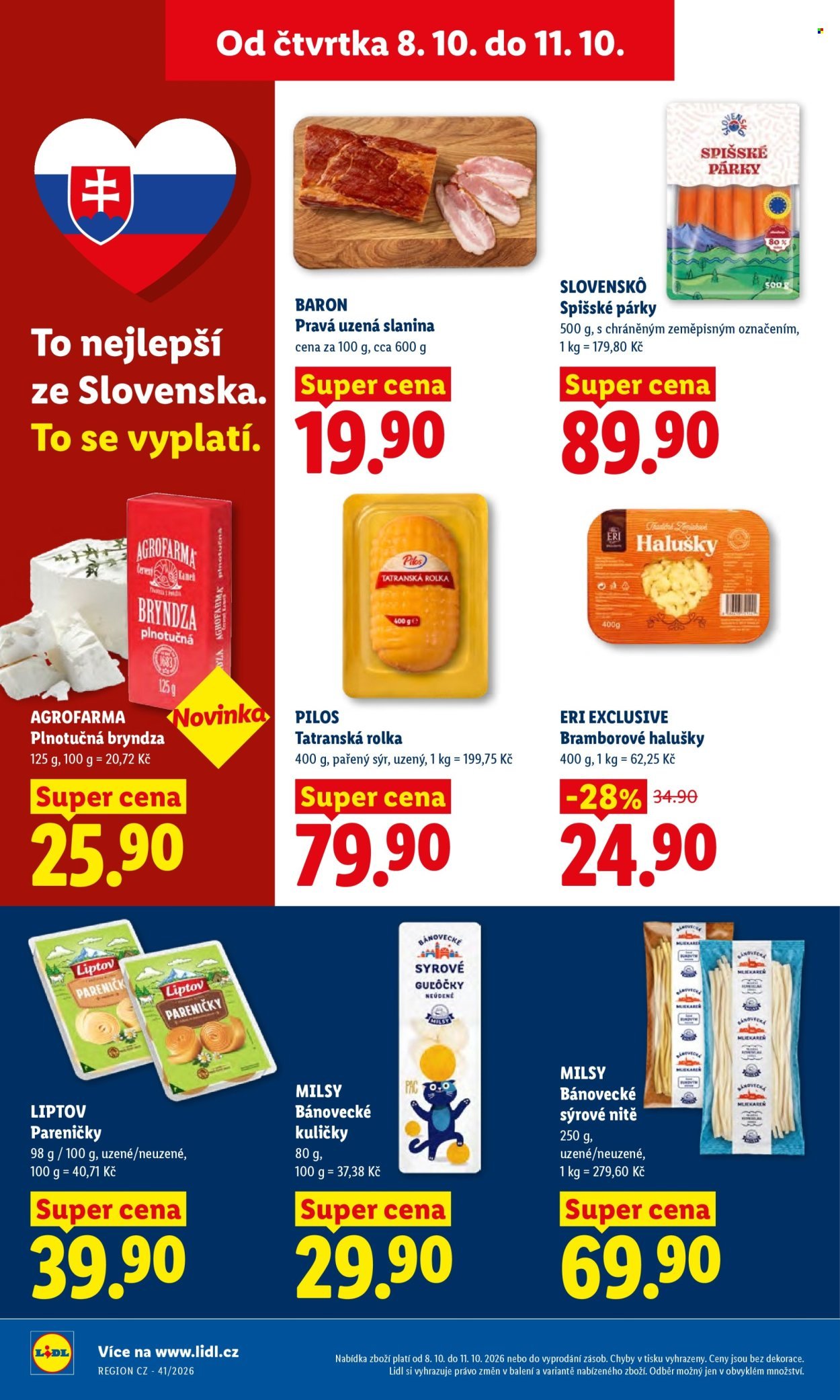 LIDL leták - Od čtvrtka 8.10.2026