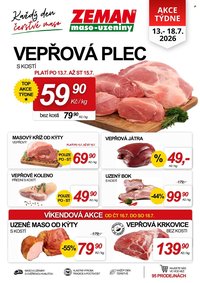 ZEMAN MASO-UZENINY leták - Od pondělí 13.7.2026
