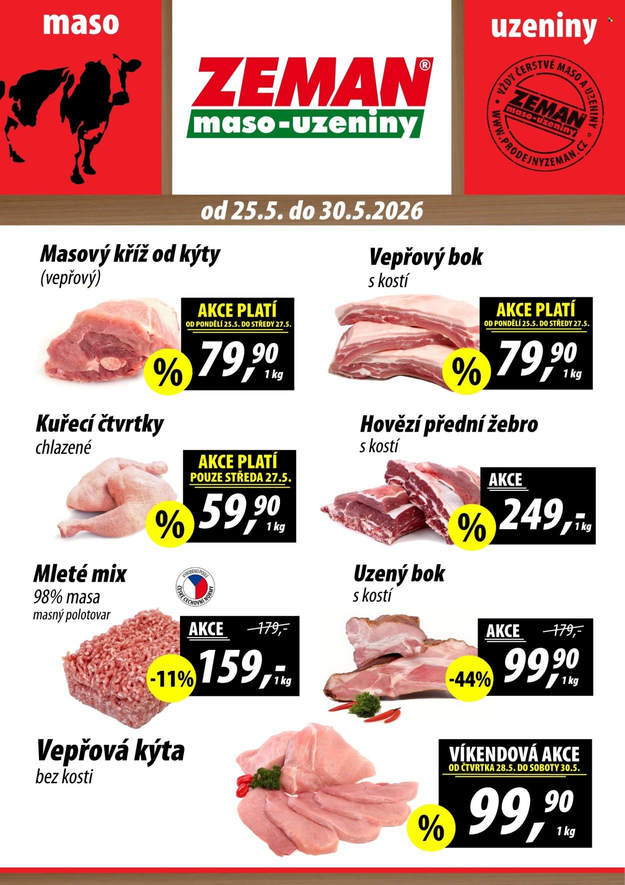 ZEMAN MASO-UZENINY leták - Od pondělí 25.5.2026 (2026-05-25 - 2026-05-30)