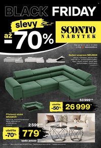 SCONTO NÁBYTEK leták - Black Friday slevy až -70% (2025-11-12 - 2025-12-04)