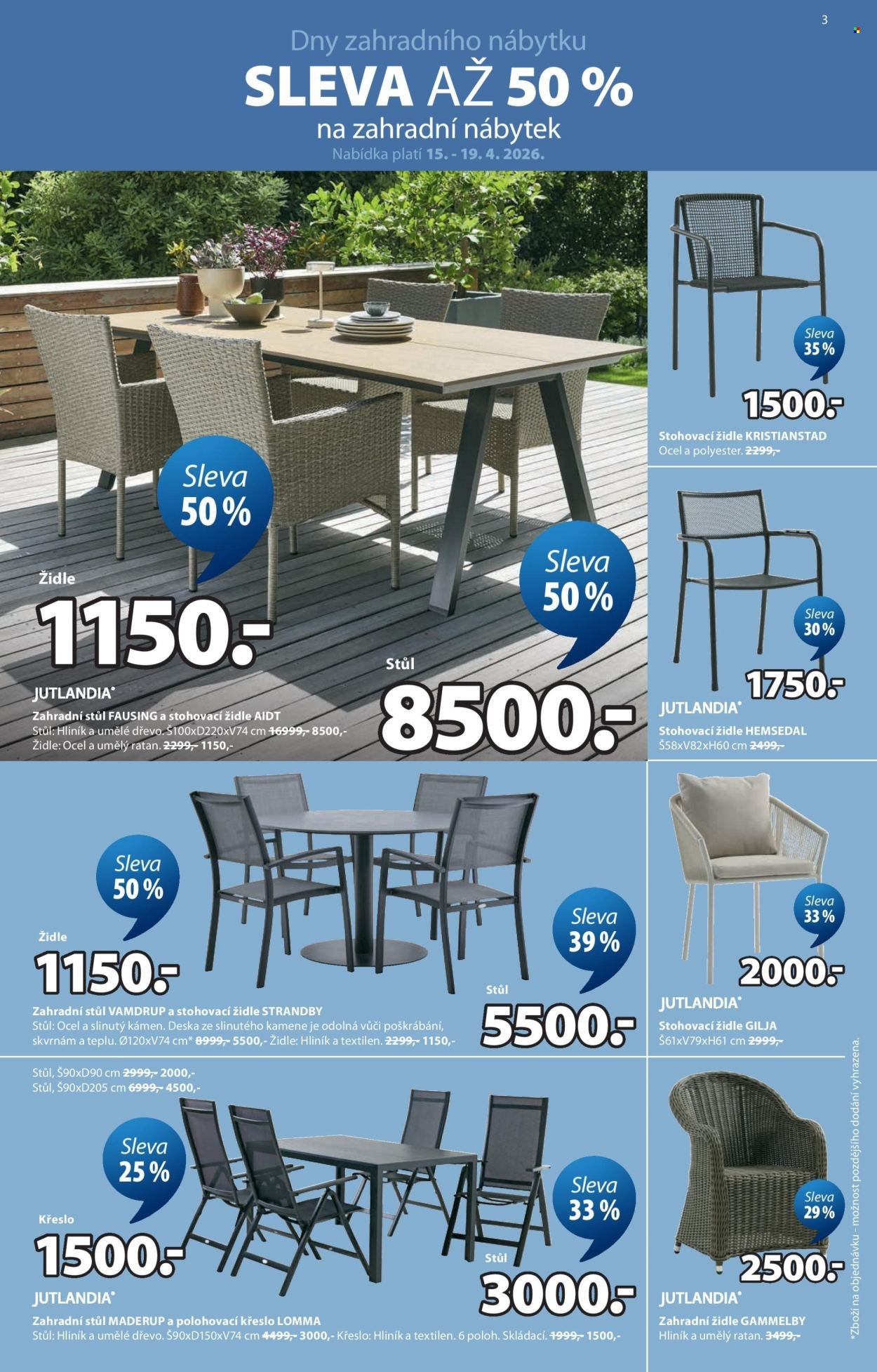 JYSK leták - Skvělá nabídka pro vaše venkovní prostory (2026-04-15 - 2026-05-26)