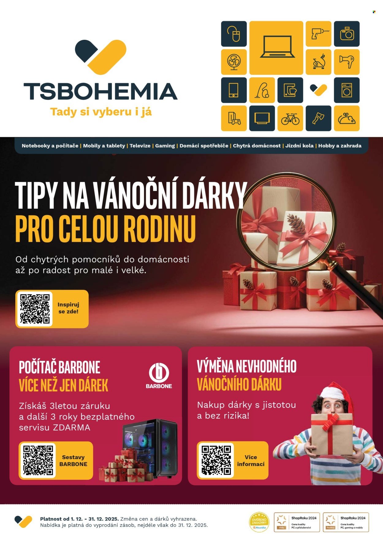 T.S. BOHEMIA leták - Od pondělí 1.12.2025 (2025-12-01 - 2025-12-31)