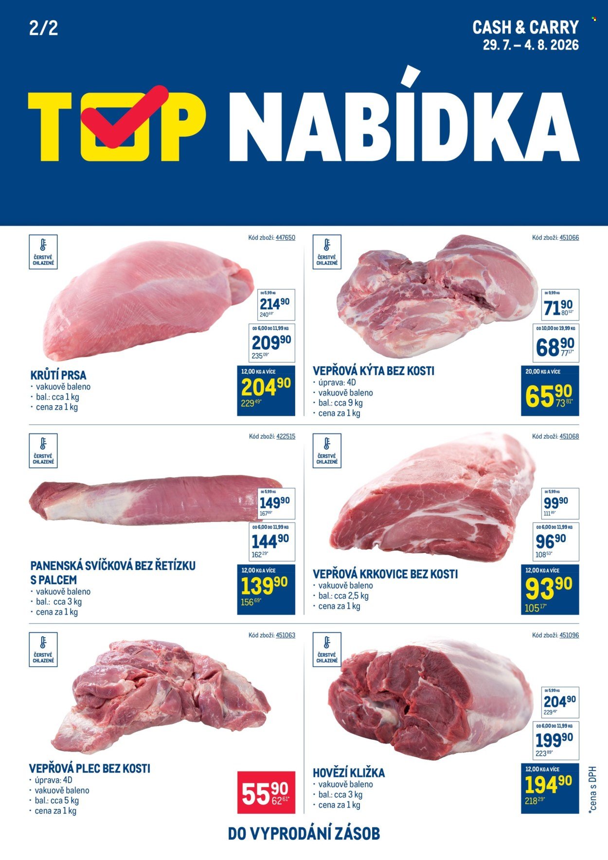 MAKRO leták - TOP maso