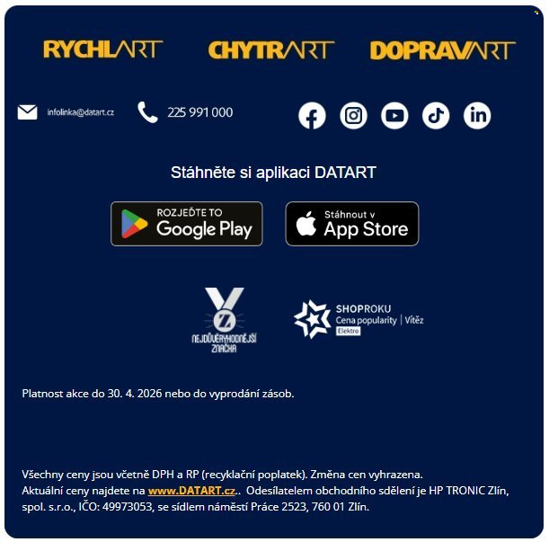 DATART leták - Maxi výprodej neskutečná šance (2026-04-29 - 2026-04-30)