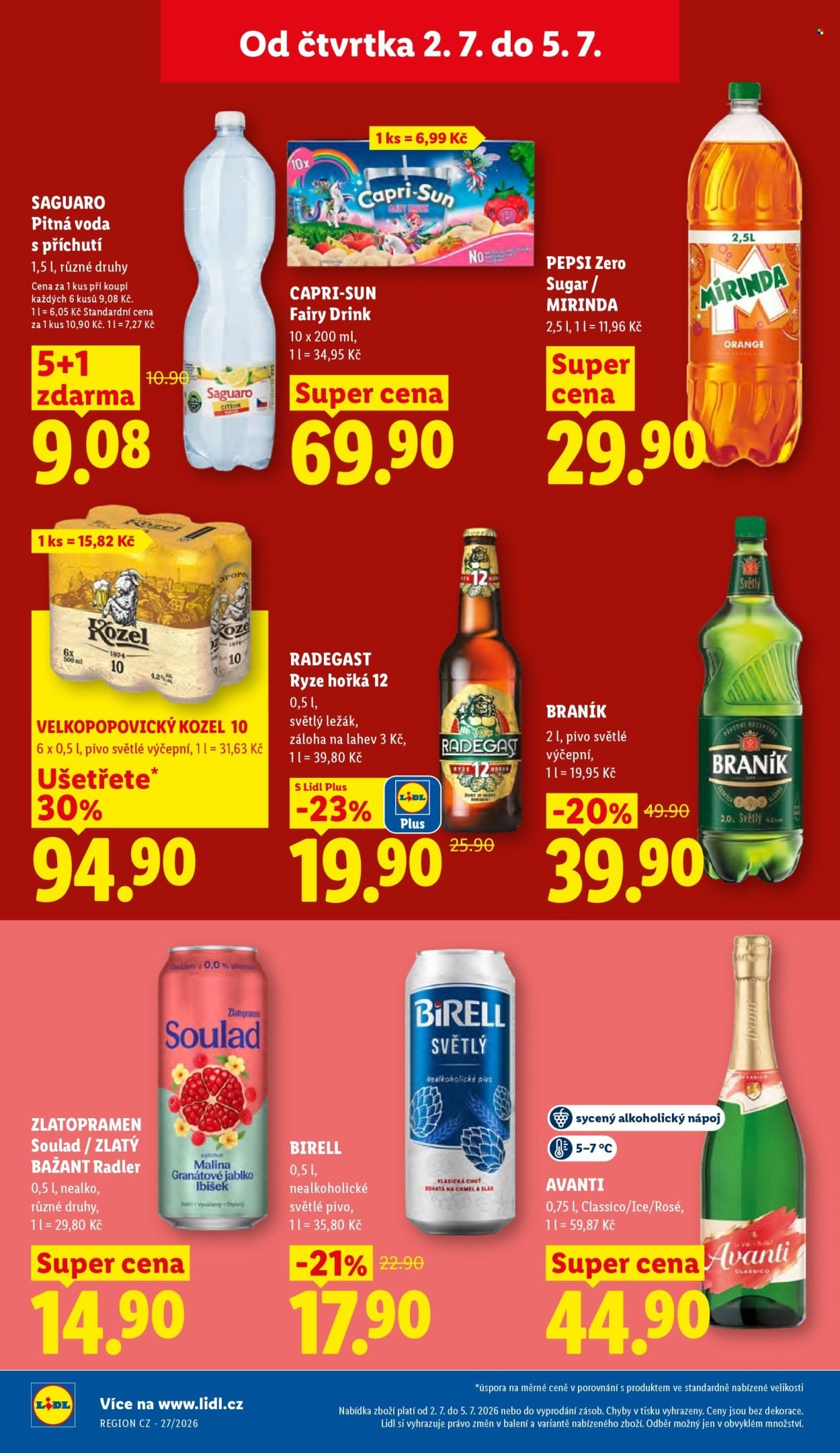 LIDL leták - Od čtvrtka 2.7.2026