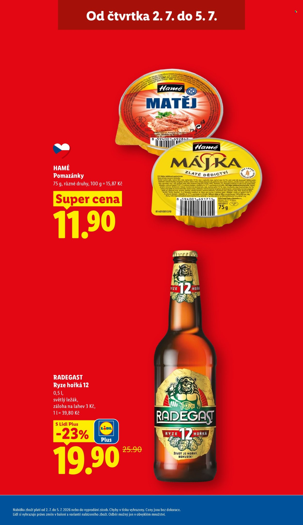 LIDL leták - Od čtvrtka 2.7.2026