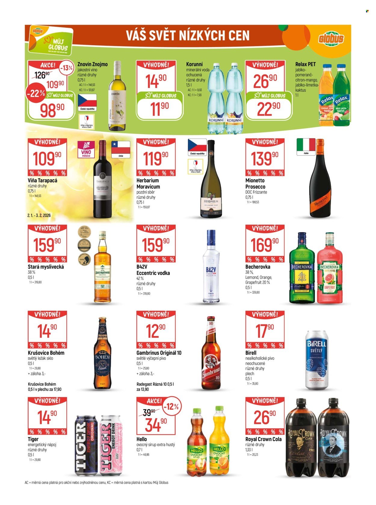 GLOBUS leták - Od pátku 2.1.2026 (2026-01-02 - 2026-01-06)