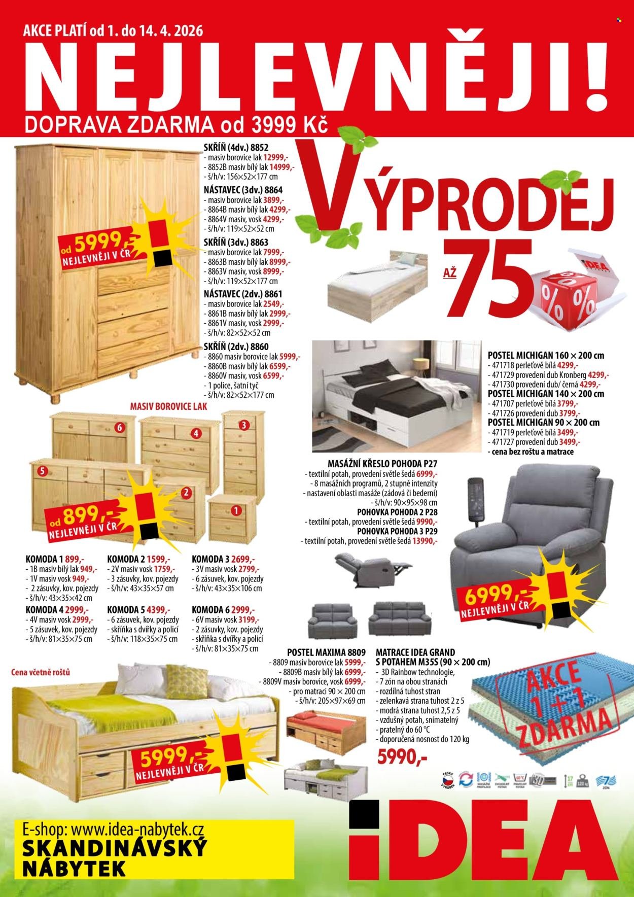 IDEA NÁBYTEK leták - Od středy 1.4.2026 (2026-04-01 - 2026-04-14)