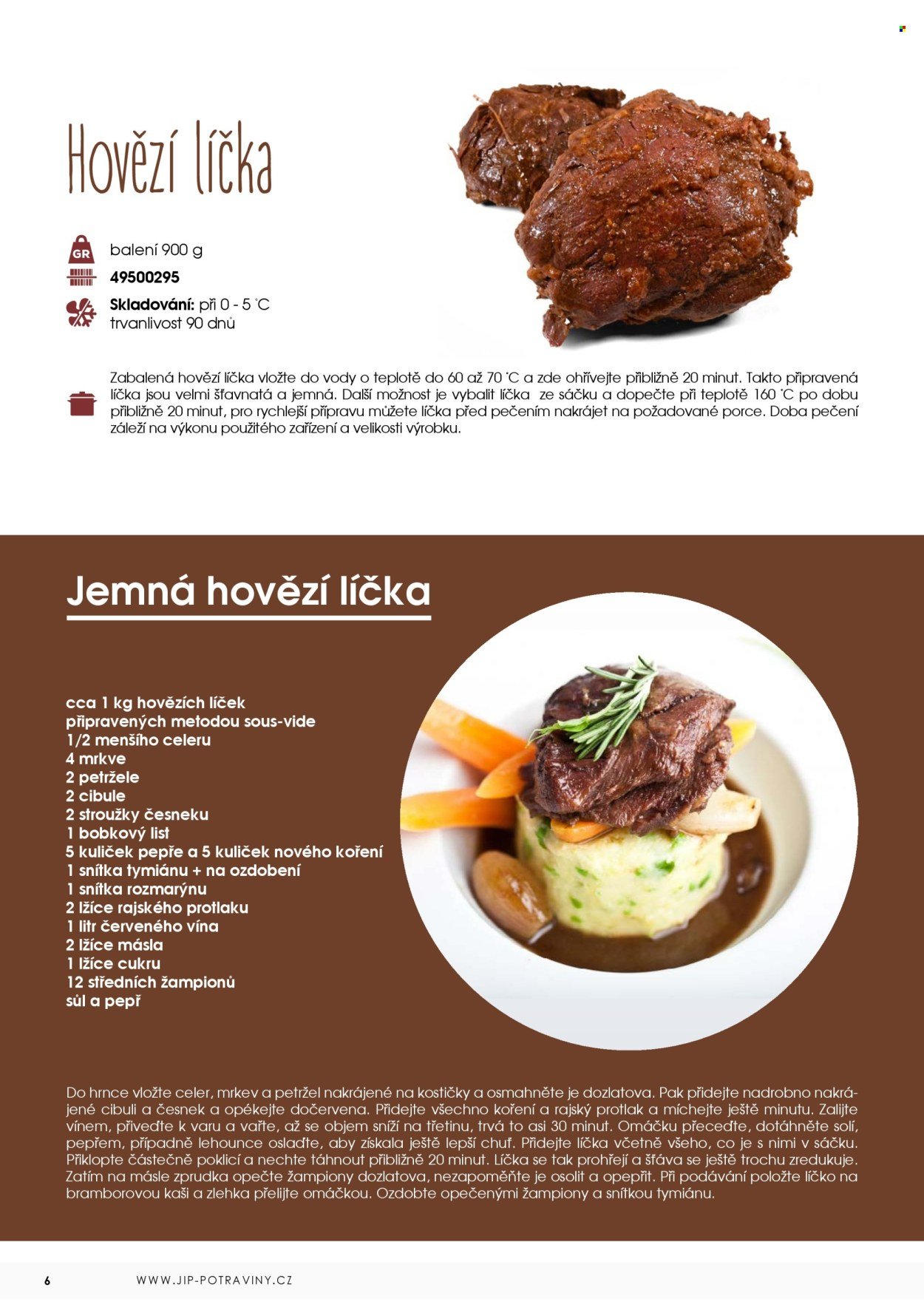 JIP leták - Sous-vide