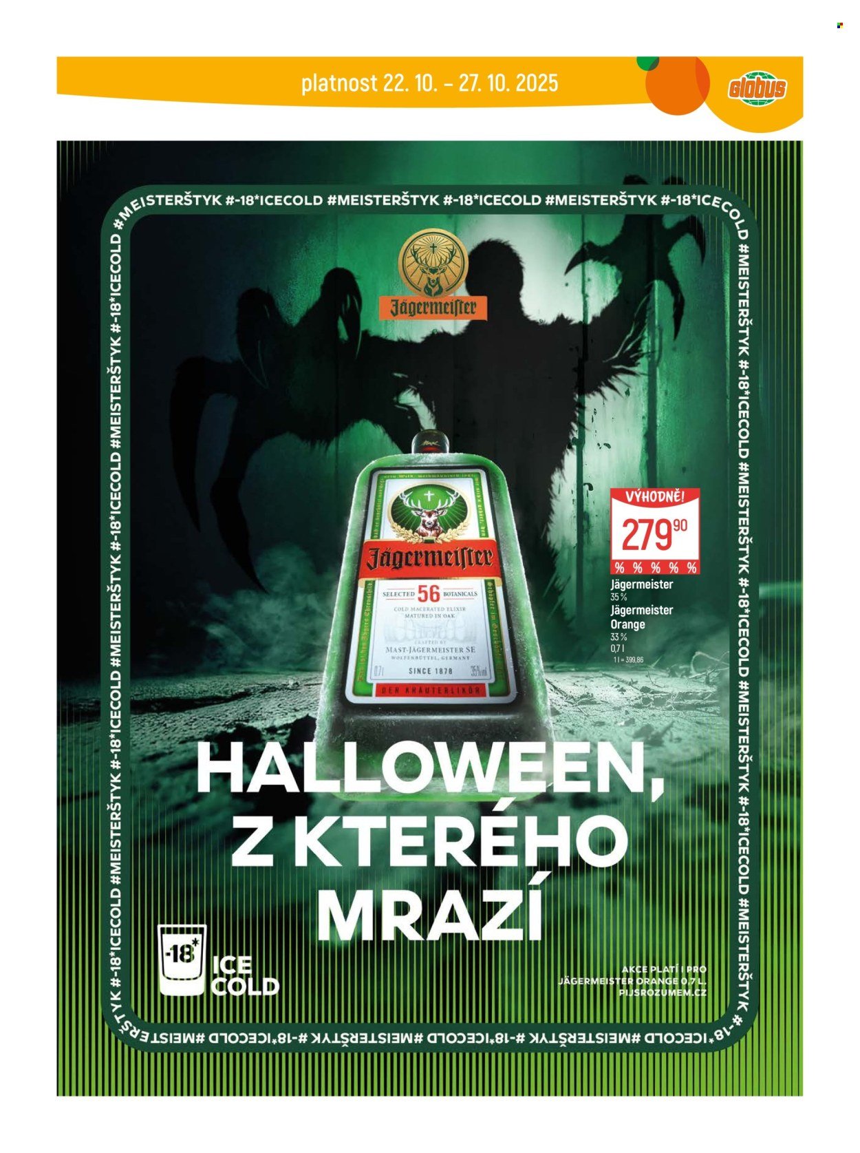 GLOBUS leták - Od středy 22.10.2025 (2025-10-22 - 2025-10-27)