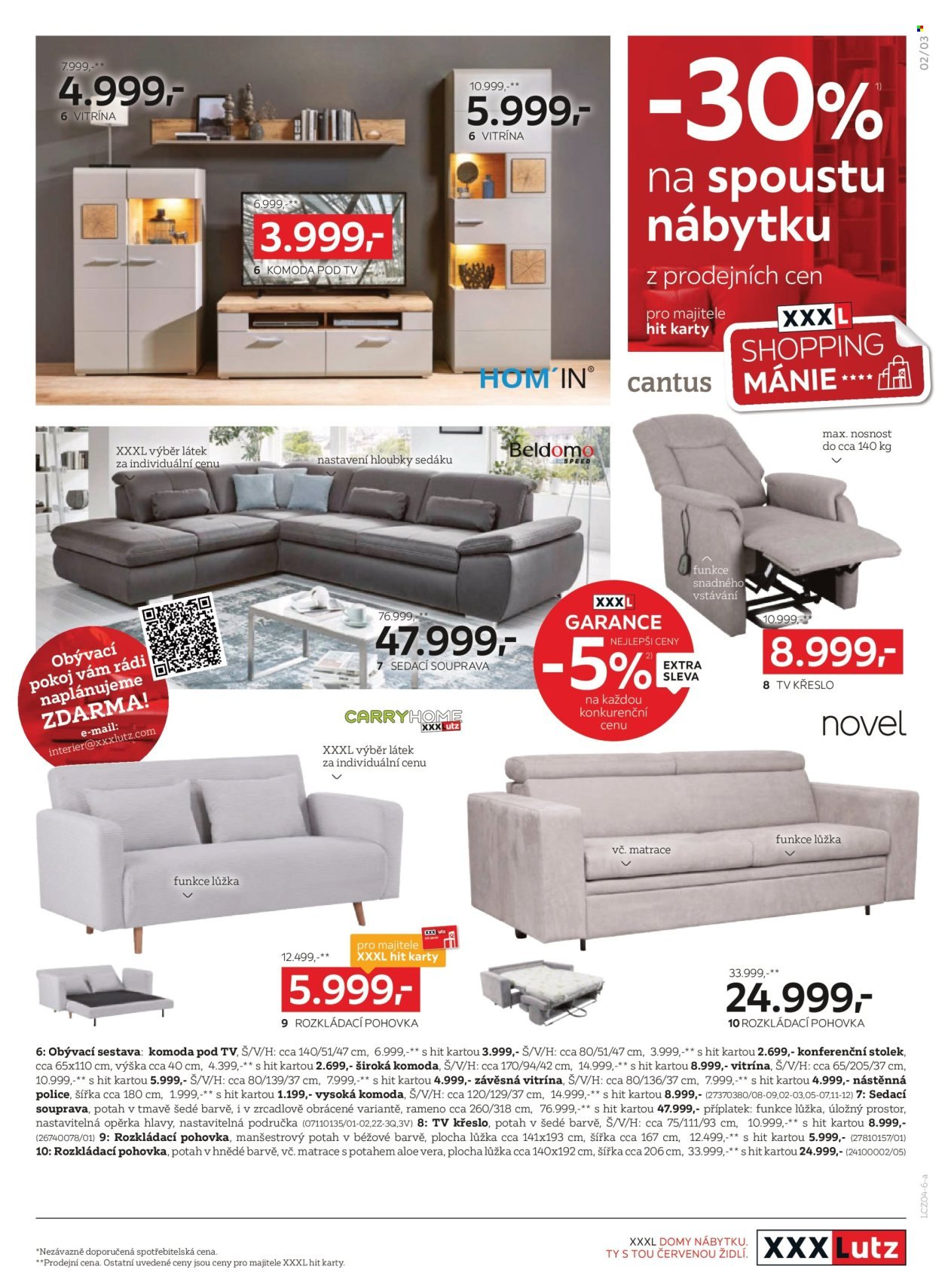 XXXLUTZ leták - Sleva 30 % na téměř vše (2026-04-07 - 2026-04-19)