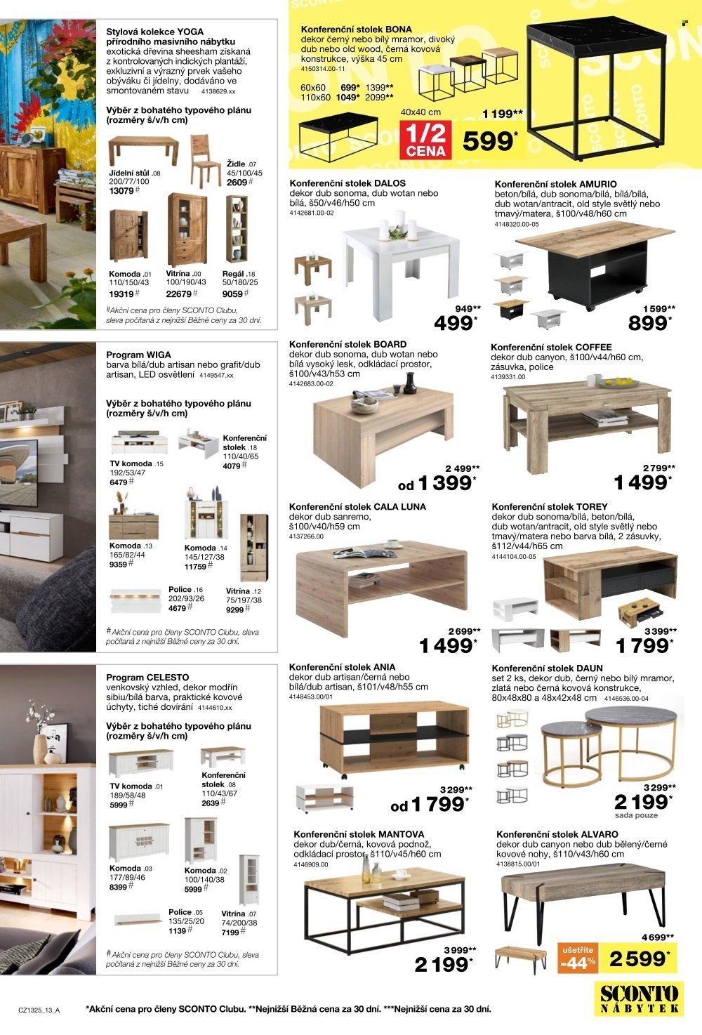 SCONTO NÁBYTEK leták - -40% na ložnice, postele, matrace, rošty, šatní skříně, komody, noční stolky (2025-10-15 - 2025-11-04)