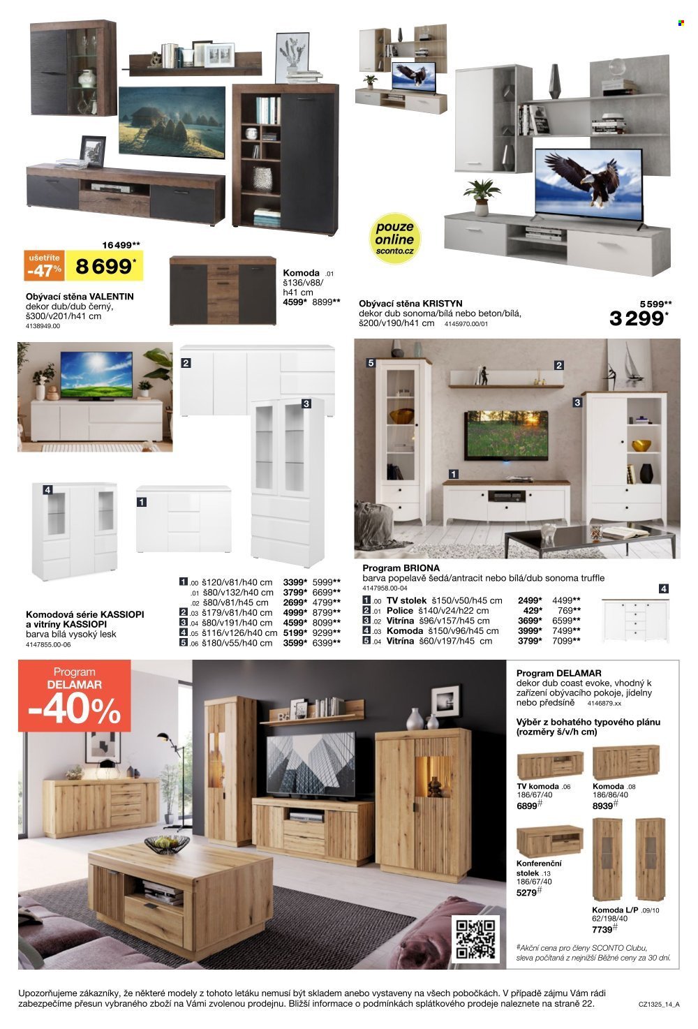 SCONTO NÁBYTEK leták - -40% na ložnice, postele, matrace, rošty, šatní skříně, komody, noční stolky (2025-10-15 - 2025-11-04)
