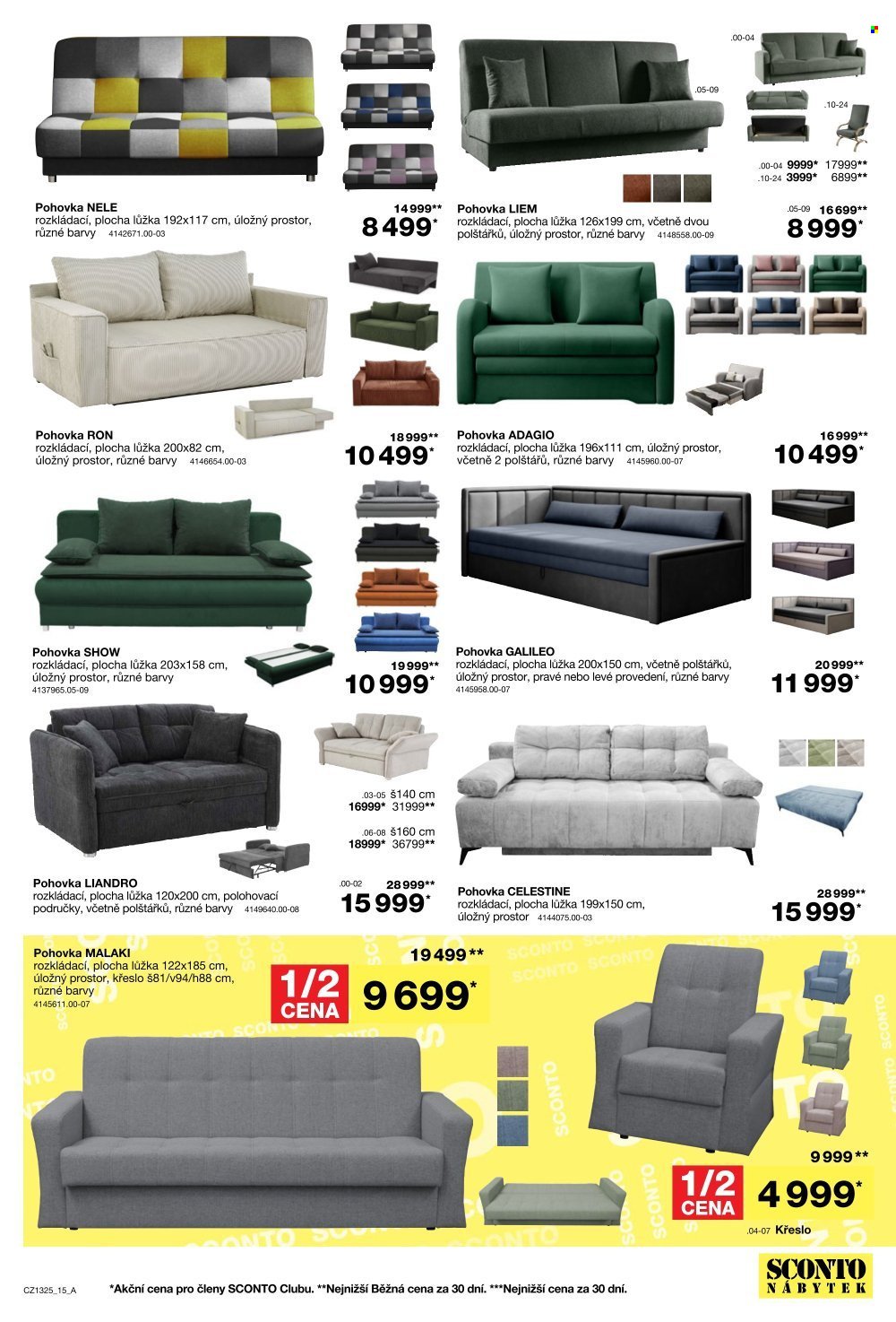 SCONTO NÁBYTEK leták - -40% na ložnice, postele, matrace, rošty, šatní skříně, komody, noční stolky (2025-10-15 - 2025-11-04)