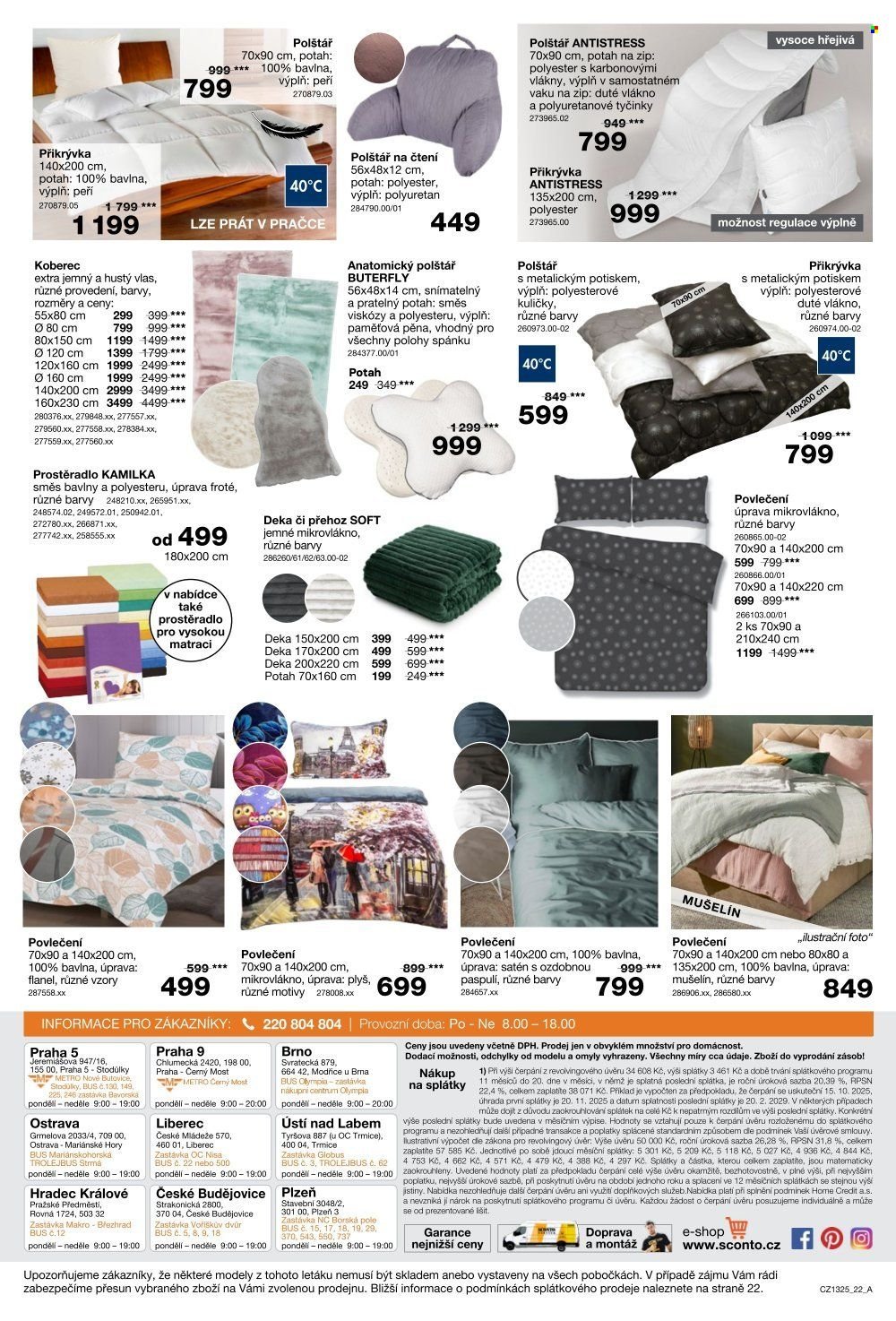 SCONTO NÁBYTEK leták - -40% na ložnice, postele, matrace, rošty, šatní skříně, komody, noční stolky (2025-10-15 - 2025-11-04)