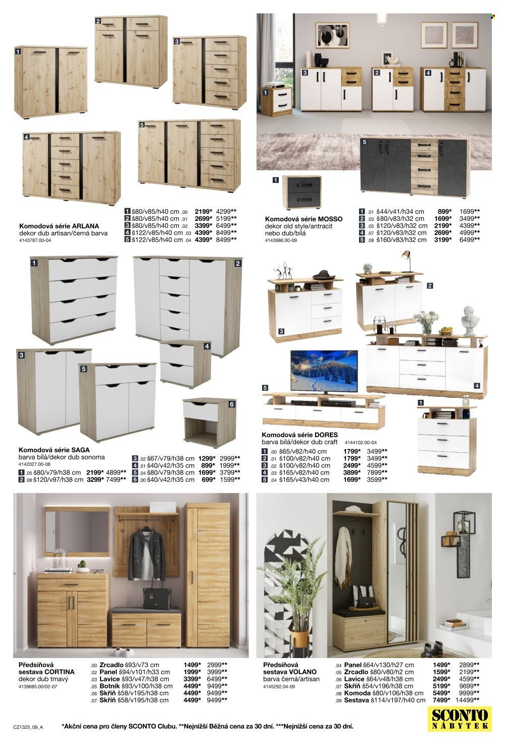 SCONTO NÁBYTEK leták - -40% na ložnice, postele, matrace, rošty, šatní skříně, komody, noční stolky (2025-10-15 - 2025-11-04)