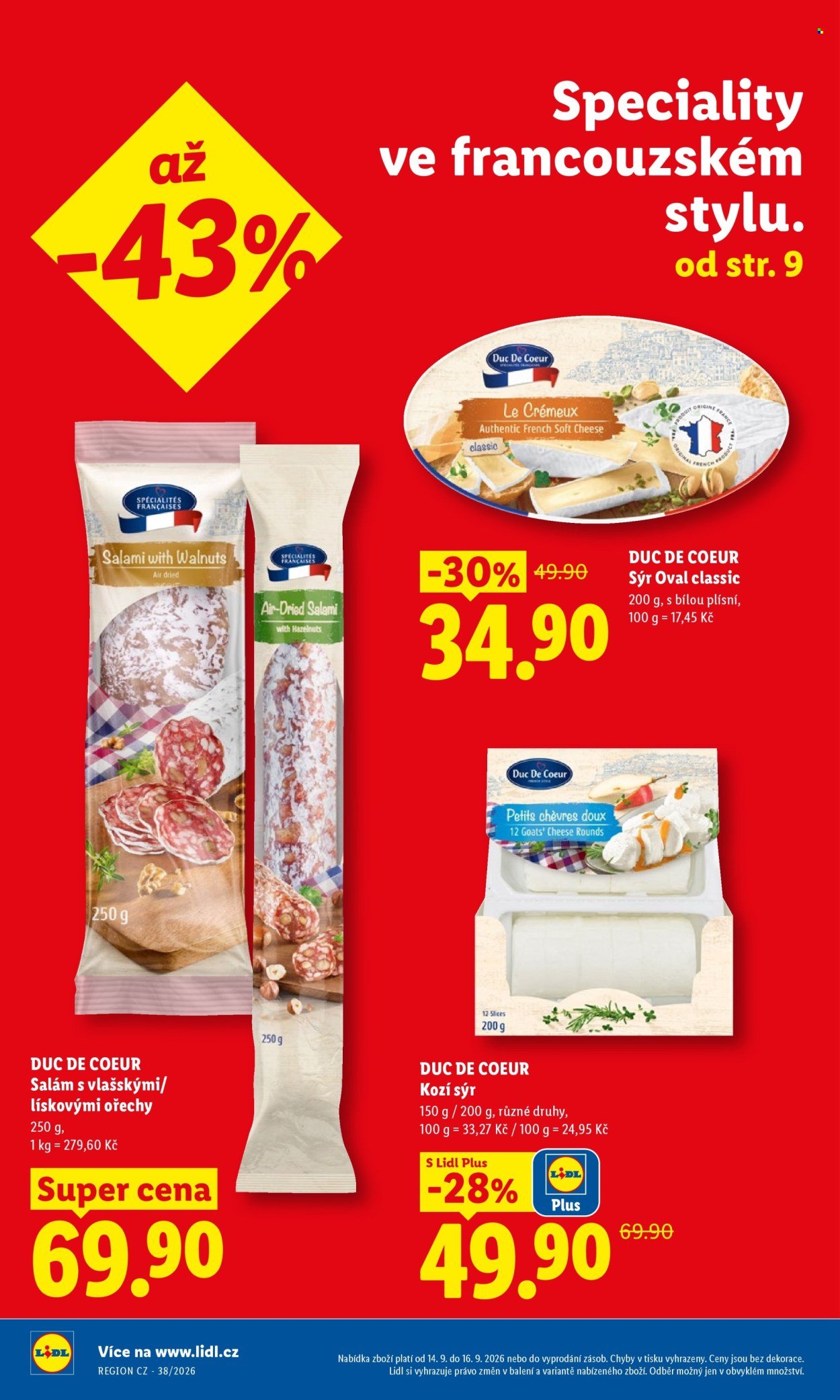 LIDL leták - Od pondělí 14.9.2026