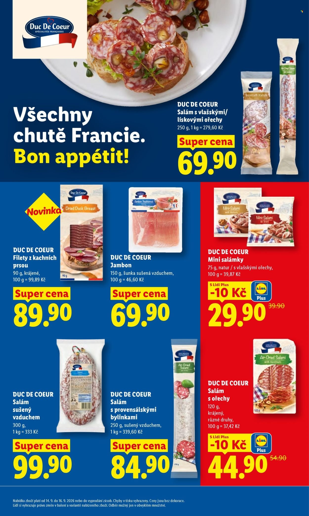LIDL leták - Od pondělí 14.9.2026