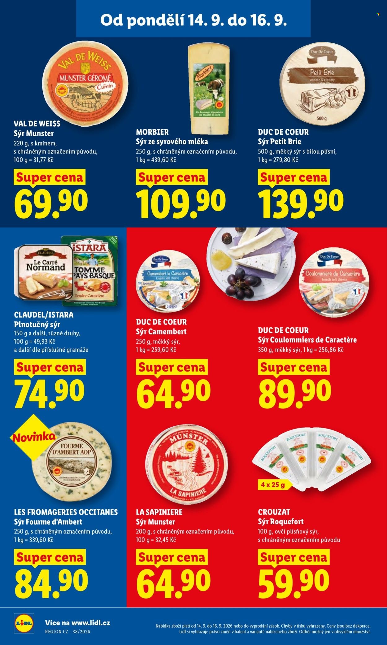 LIDL leták - Od pondělí 14.9.2026