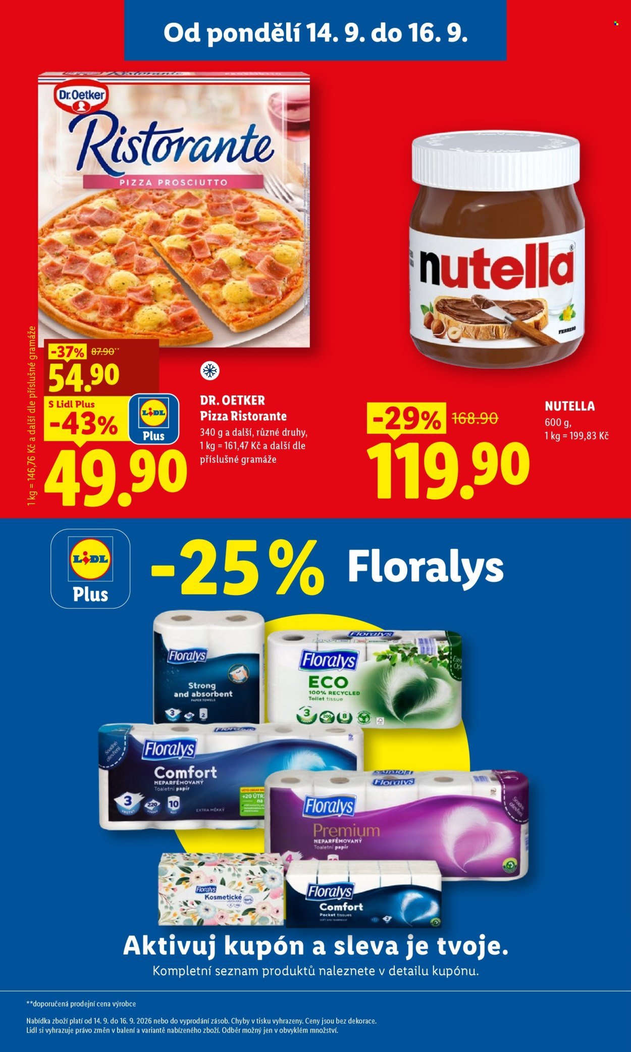 LIDL leták - Od pondělí 14.9.2026