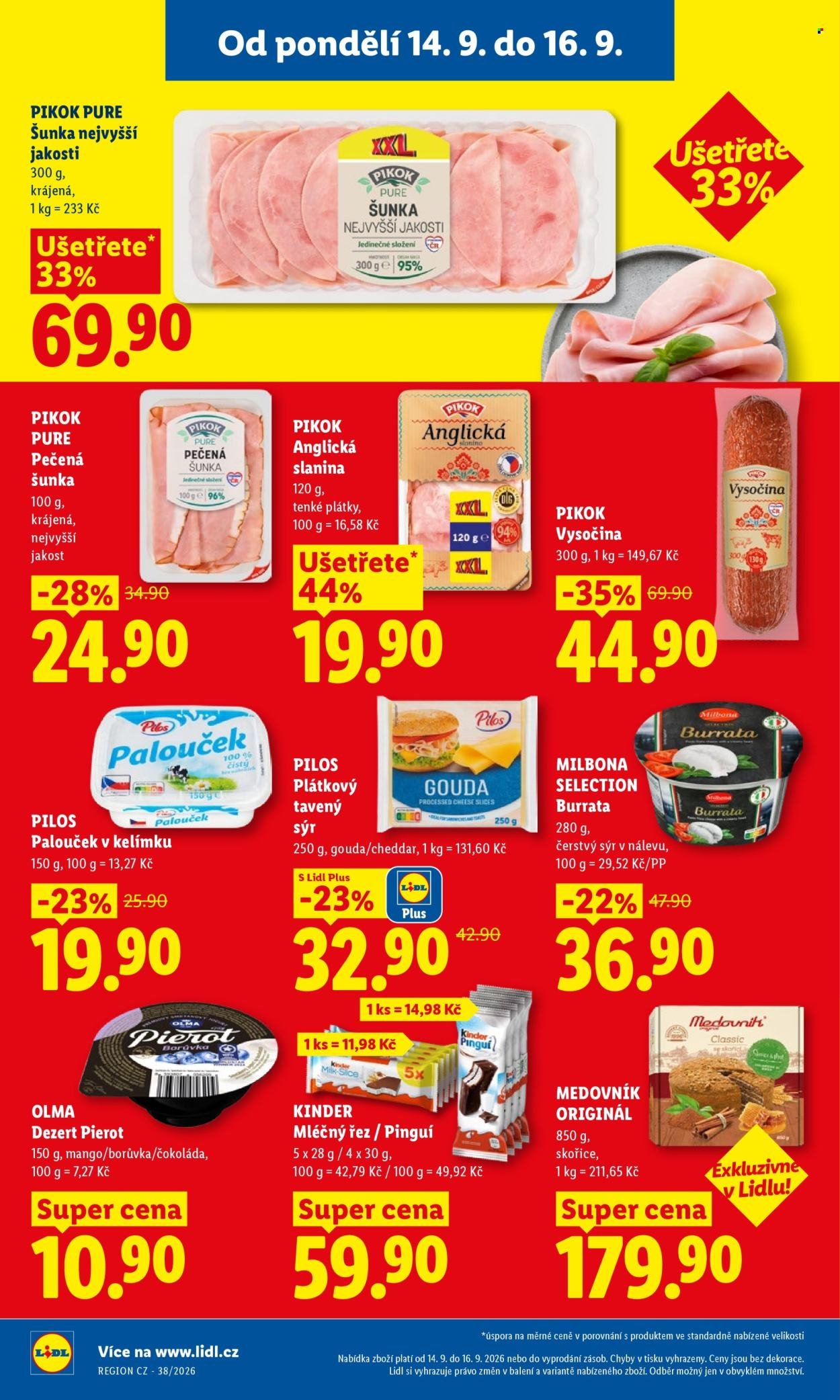 LIDL leták - Od pondělí 14.9.2026