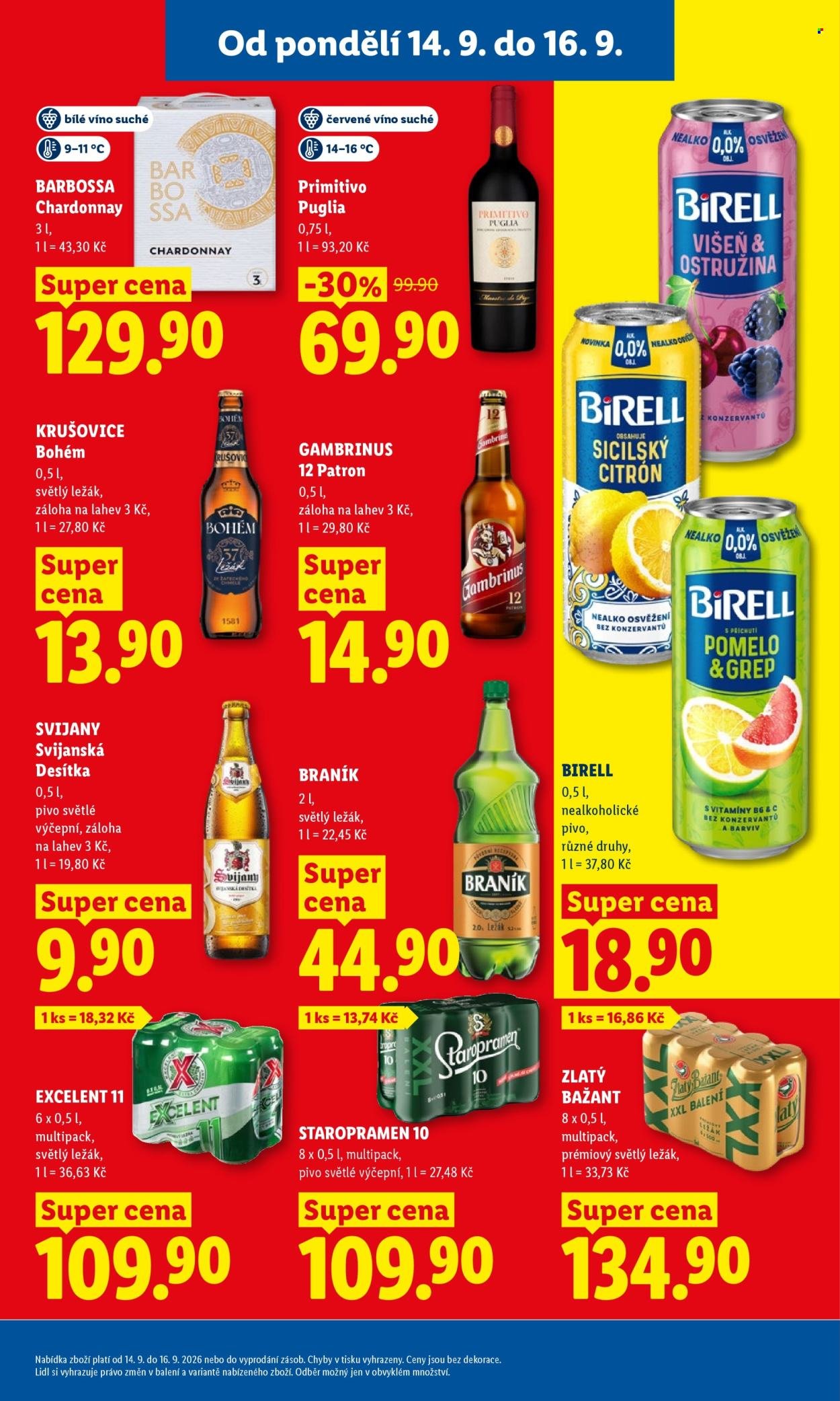 LIDL leták - Od pondělí 14.9.2026