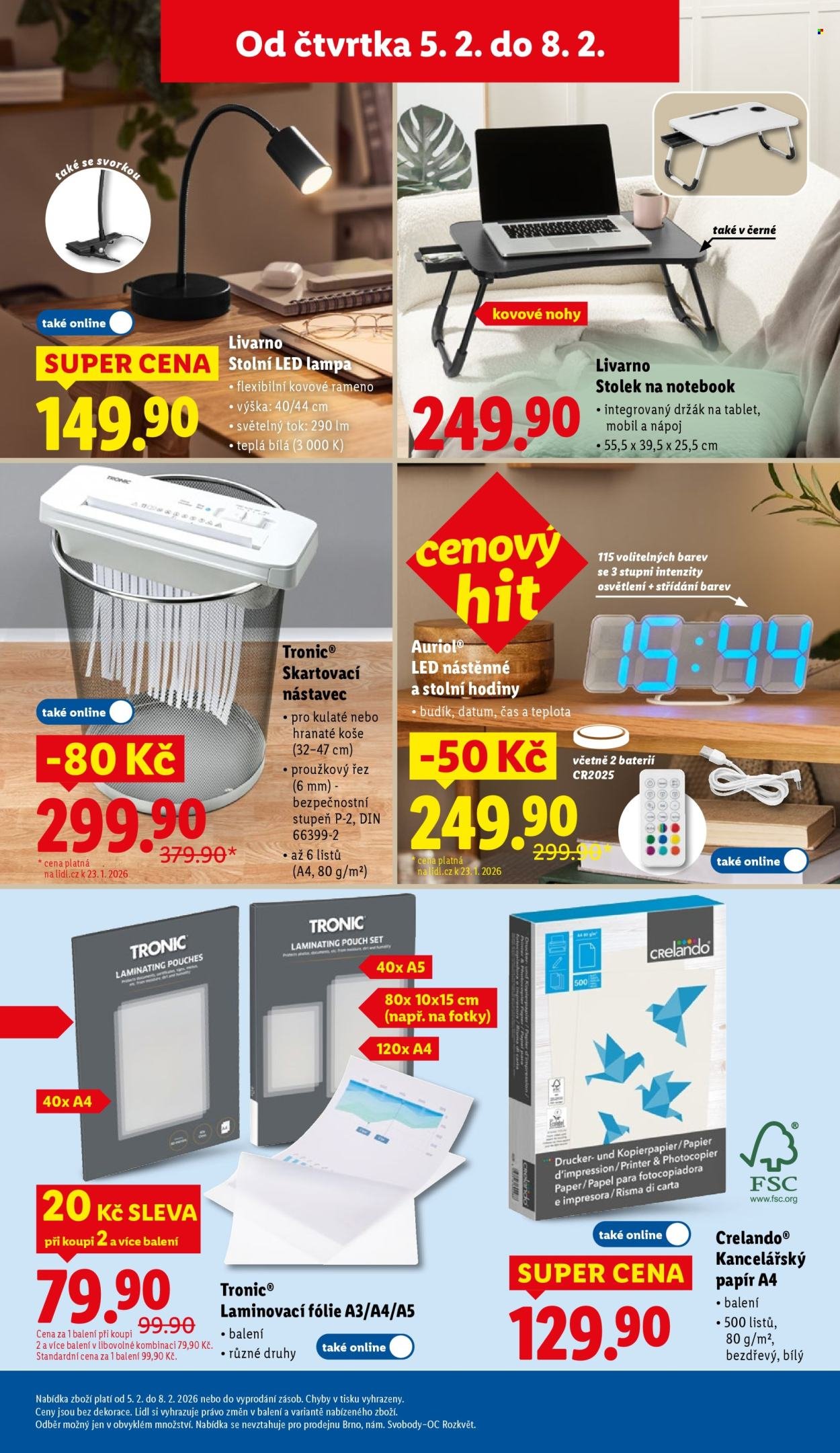 LIDL leták - Spotřební zboží (2026-02-02 - 2026-02-08)