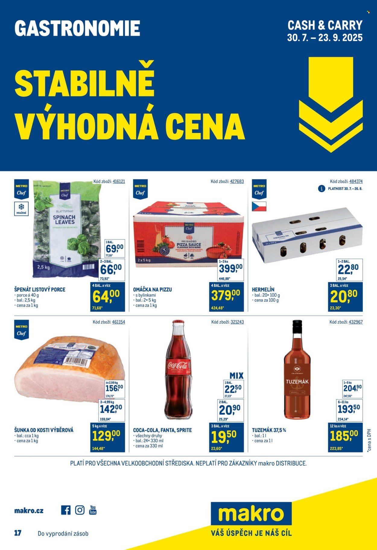 MAKRO leták - Stabilně výhodná cena - gastronomie (2025-07-30 - 2025-09-23)