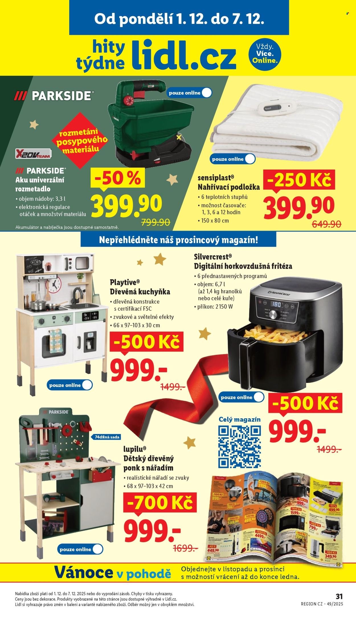 LIDL leták - Hity týdne se slevou až 700 Kč (2025-12-01 - 2025-12-07)