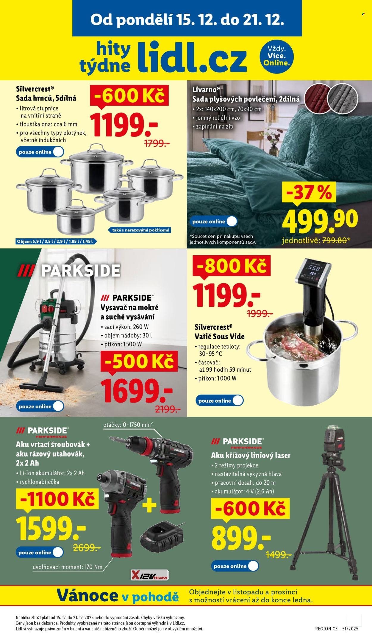 LIDL leták - Spotřební zboží (2025-12-15 - 2025-12-21)