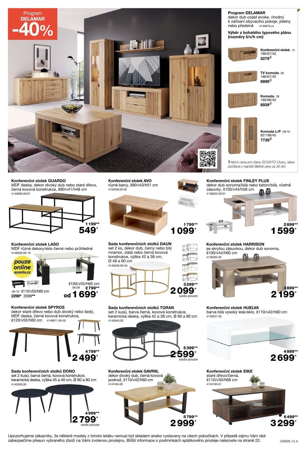 SCONTO NÁBYTEK leták - -40% na ložnice, postele, matrace, rošty, šatní skříně, komody, noční stolky (2026-03-25 - 2026-04-21)