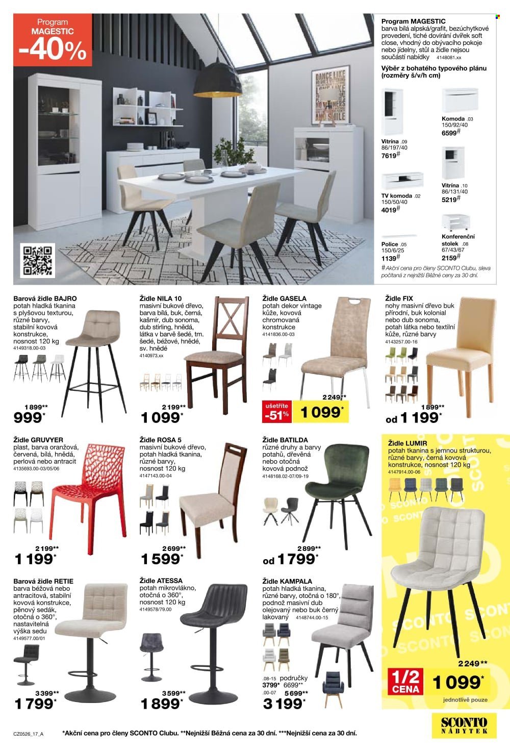 SCONTO NÁBYTEK leták - -40% na ložnice, postele, matrace, rošty, šatní skříně, komody, noční stolky (2026-03-25 - 2026-04-21)