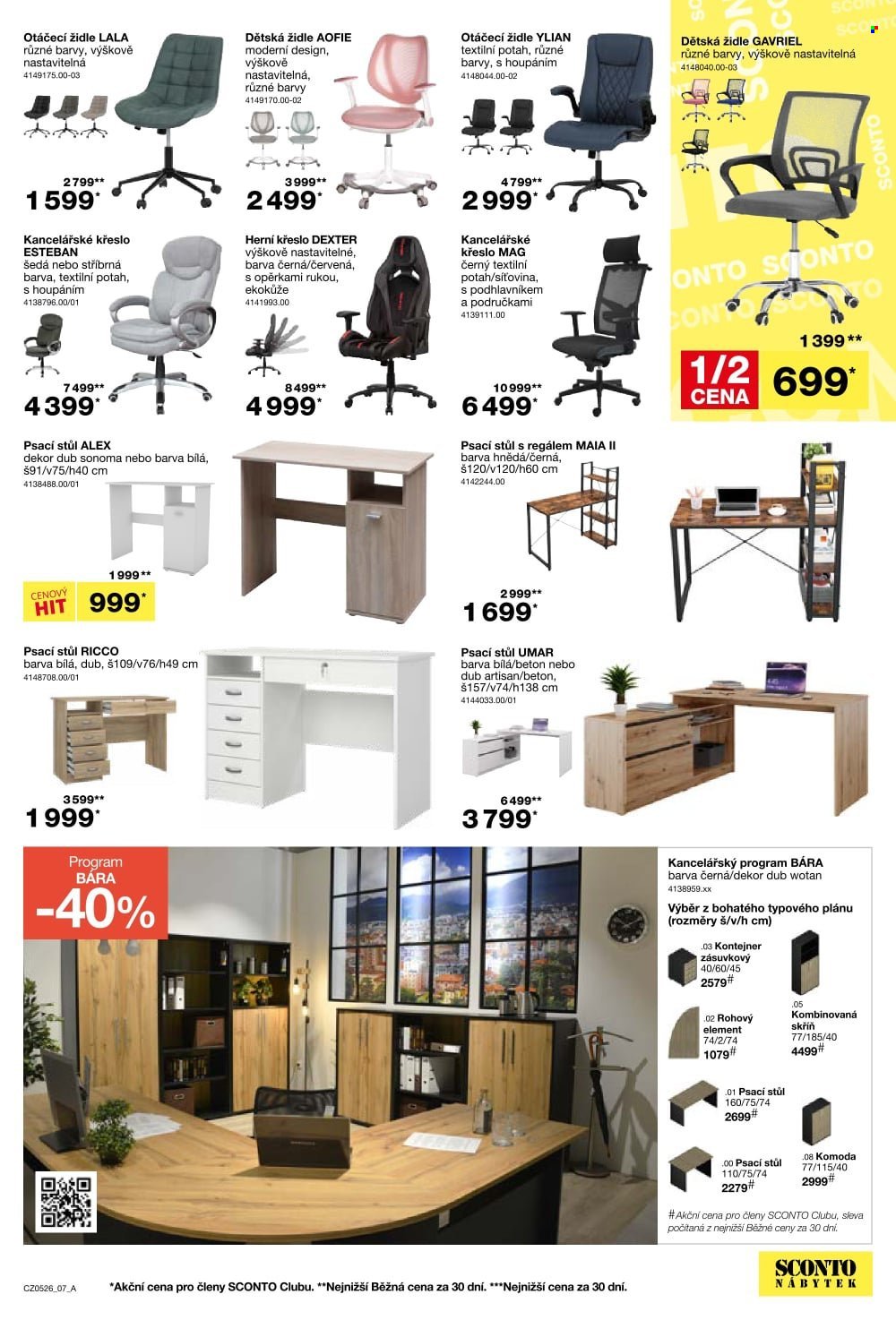 SCONTO NÁBYTEK leták - -40% na ložnice, postele, matrace, rošty, šatní skříně, komody, noční stolky (2026-03-25 - 2026-04-21)