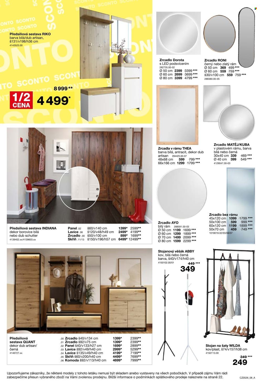 SCONTO NÁBYTEK leták - -40% na ložnice, postele, matrace, rošty, šatní skříně, komody, noční stolky (2026-03-25 - 2026-04-21)