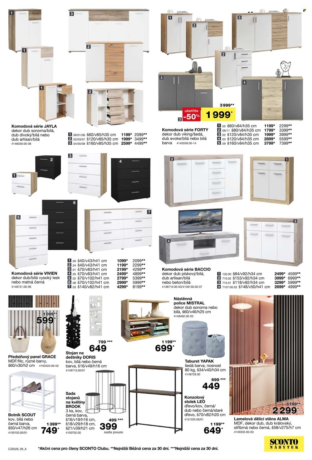 SCONTO NÁBYTEK leták - -40% na ložnice, postele, matrace, rošty, šatní skříně, komody, noční stolky (2026-03-25 - 2026-04-21)