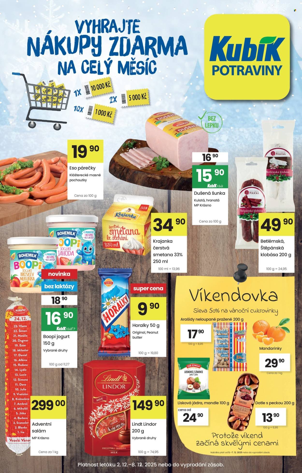 KUBÍK leták - Od úterý 2.12.2025 (2025-12-02 - 2025-12-08)