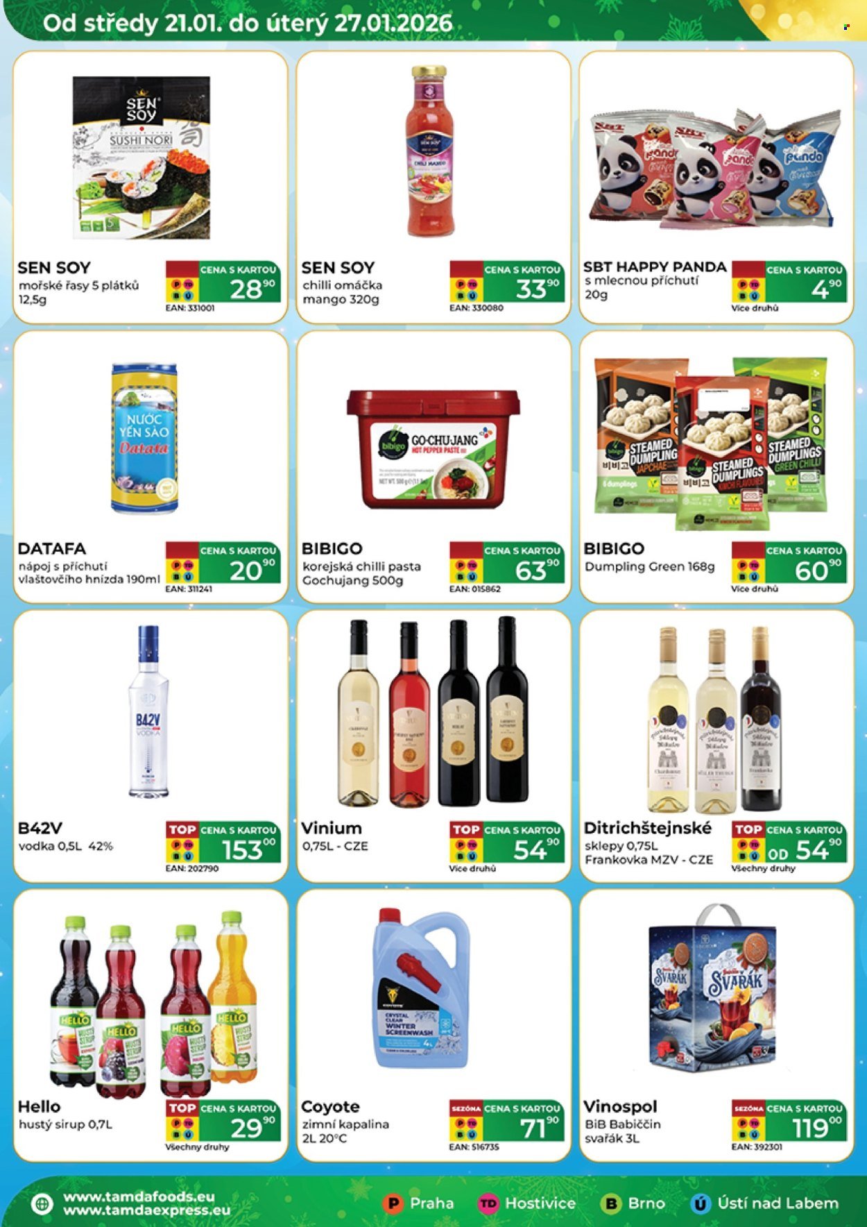 TAMDA FOODS leták - Od středy 21.1.2026 (2026-01-21 - 2026-01-27)