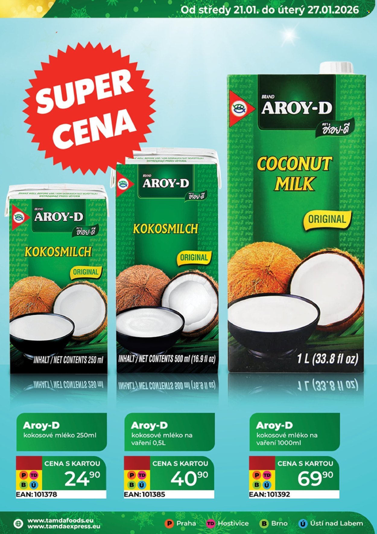 TAMDA FOODS leták - Od středy 21.1.2026 (2026-01-21 - 2026-01-27)