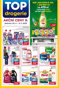 TOP DROGERIE leták - Od čtvrtka 30.4.2026 (2026-04-30 - 2026-05-09)