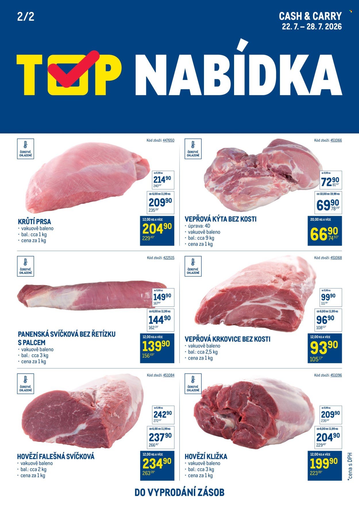 MAKRO leták - TOP maso