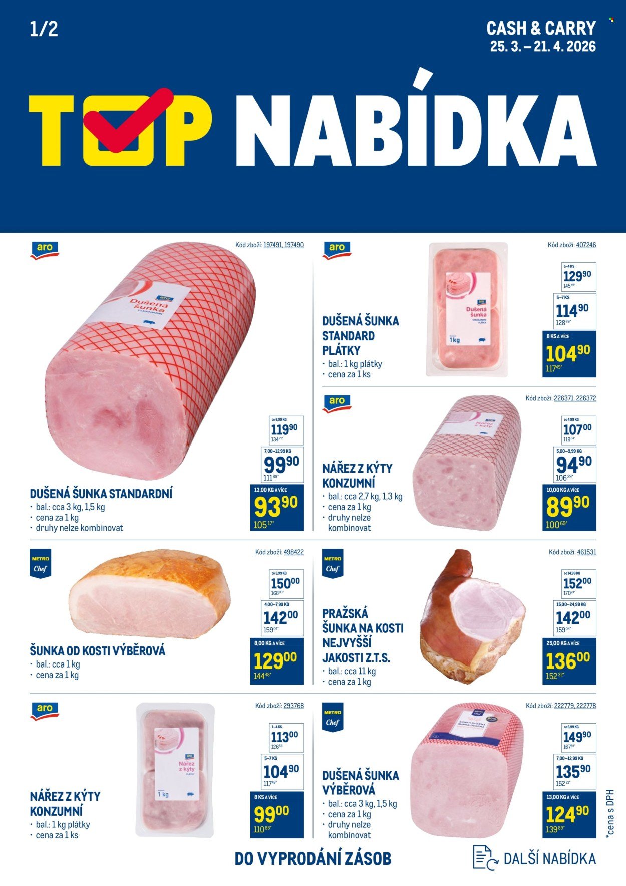MAKRO leták - TOP uzeniny (2026-03-25 - 2026-04-21)
