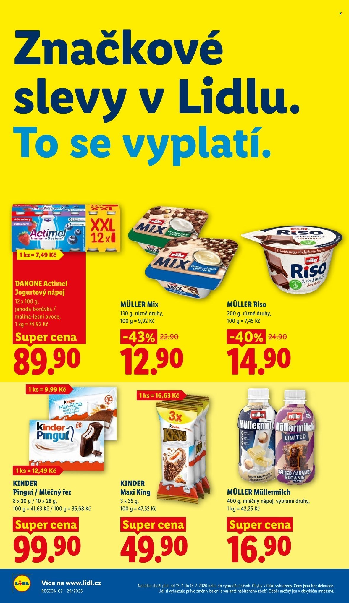 LIDL leták - Od pondělí 13.7.2026