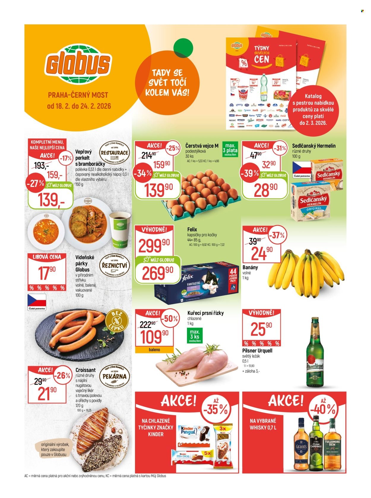 GLOBUS leták - Od středy 18.2.2026 (2026-02-18 - 2026-02-24)