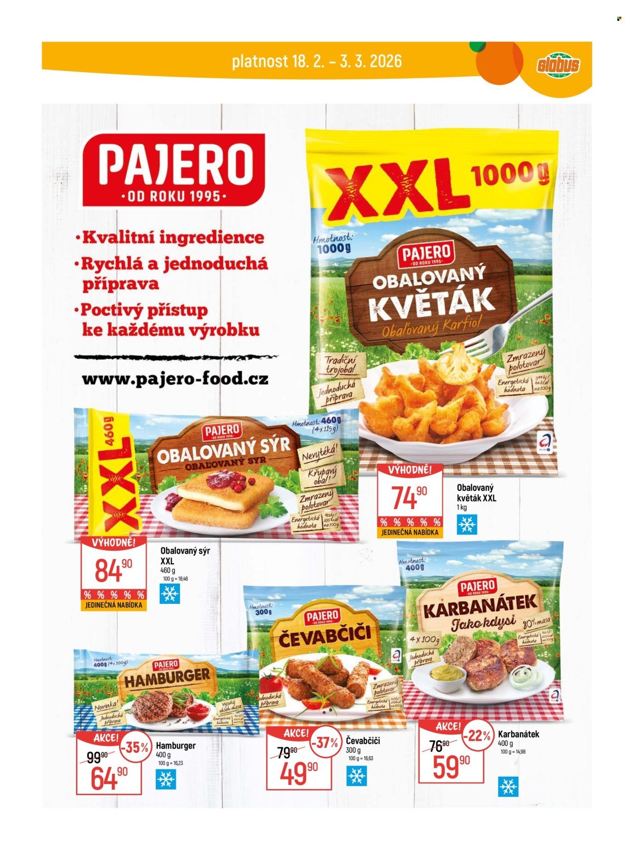 GLOBUS leták - Od středy 18.2.2026 (2026-02-18 - 2026-02-24)