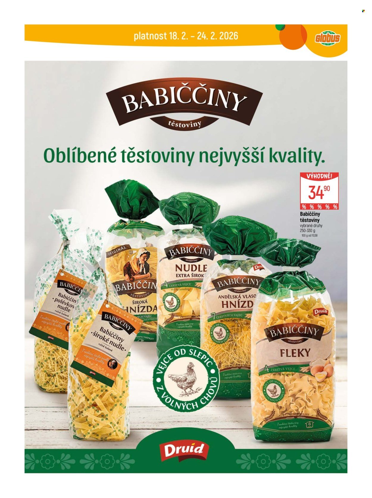 GLOBUS leták - Od středy 18.2.2026 (2026-02-18 - 2026-02-24)