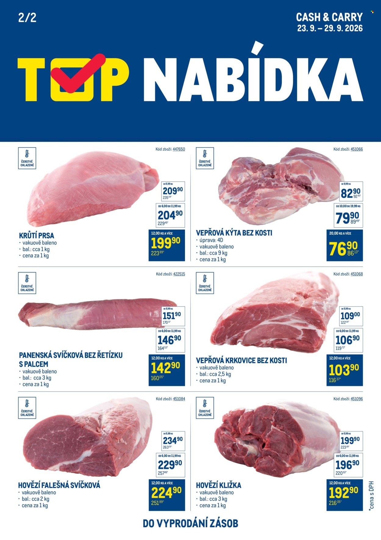 MAKRO leták - TOP maso